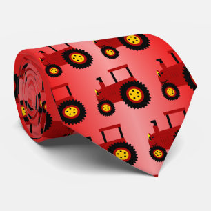 Gravata Design do Trator Vermelho