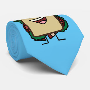 Gravata Design dos alimentos da alface e do tomate do