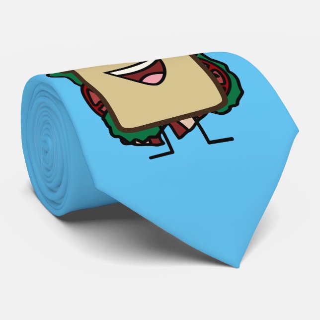 Gravata Design dos alimentos da alface e do tomate do (Rolled)