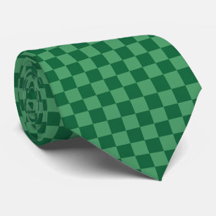 Gravata Design Elegante Xadrez Verde