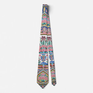 Gravata Design floral persa