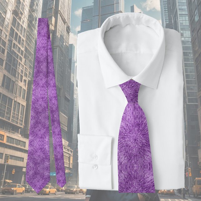 Gravata Design moderno e chic em roxo com efeito brilhante (Criador carregado)