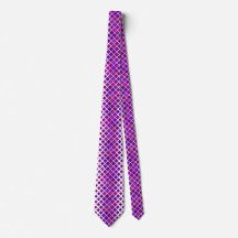 Design Necktie de Ouros Magenta Roxos