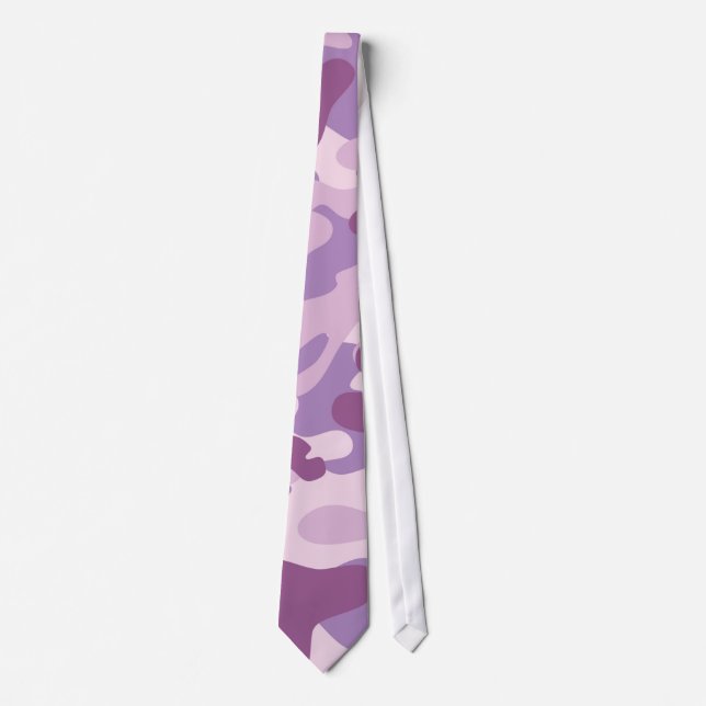 Gravata Design roxo de Camo (Frente)