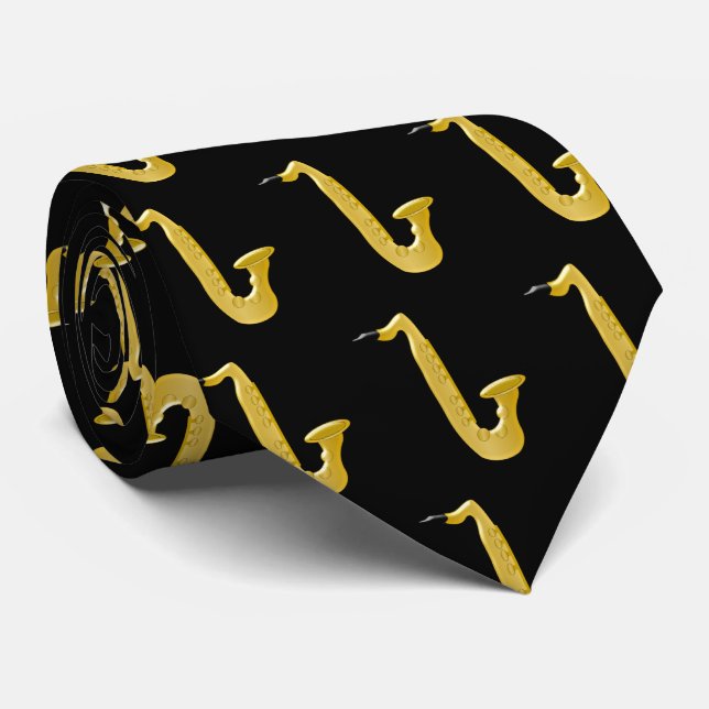 Gravata Design Saxofone Tie (Rolled)