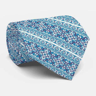 Gravata Design ucraniano decorativo azul bonito dos