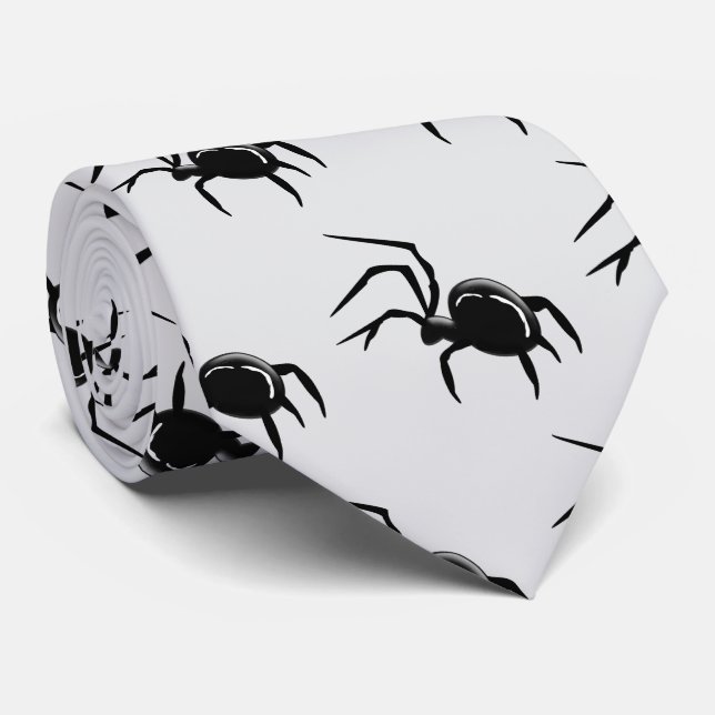 Gravata Designo de Aranha (Rolled)