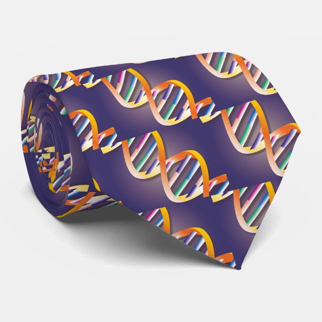 Gravata Destaque de DNA Ciência Médica (Rolled)