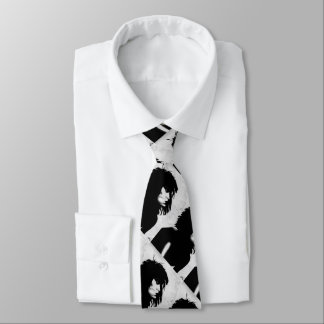 Gravata Deusa gótico Retrato Icônico Arte da Moda