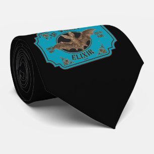 GRAVATA DIA DE AS BRUXAS ENGRAÇADO ELIXIR DE ASSASSINO BAT