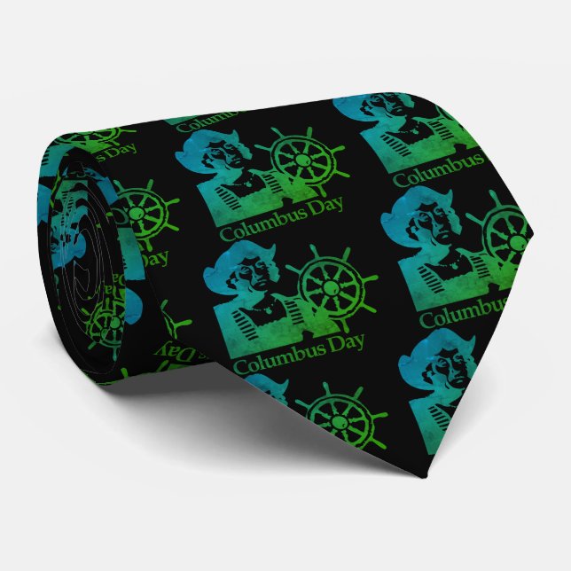 Gravata Dia de Colombo (Rolled)