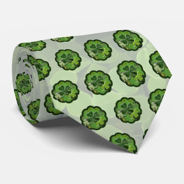 Gravata Dia de São Patrício (Rolled)