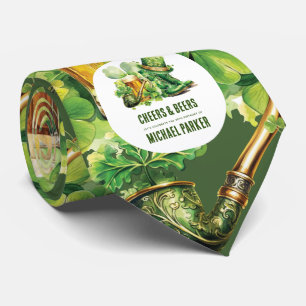 Gravata Dia de São Patrício de aniversário de saudações e 