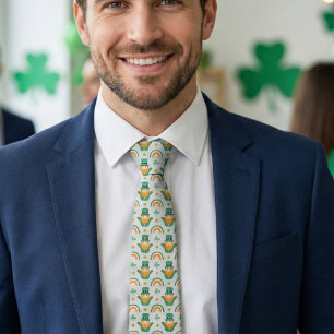 Gravata Dia de São Patrício Leprechaun