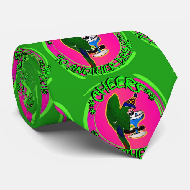 GRAVATA DIA DE SÃO PATRÍCIO PAPAGAIO (Rolled)
