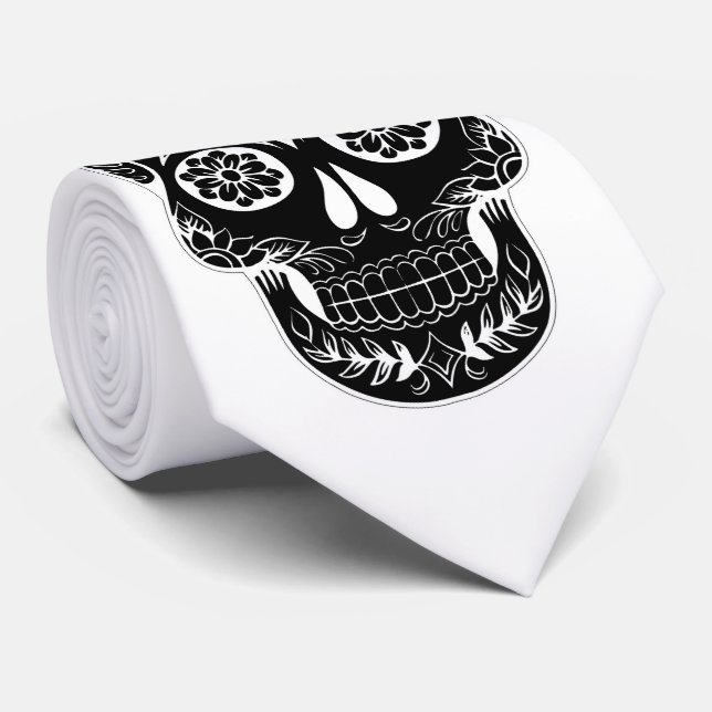 Gravata Dia do Crânio Morto (Rolled)