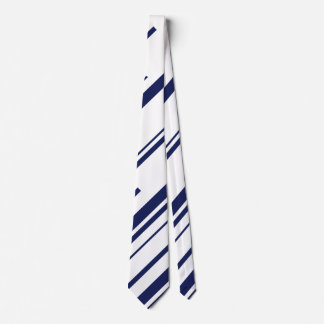 Gravata Diagonais em Azul e Branco