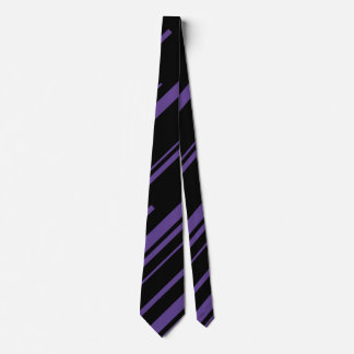 Gravata Diagonais em Roxo e Preto