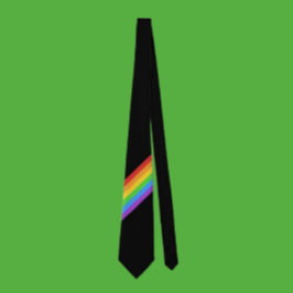 Gravata Diagonal Arco-íris Orgulho: Cores Ousadas,