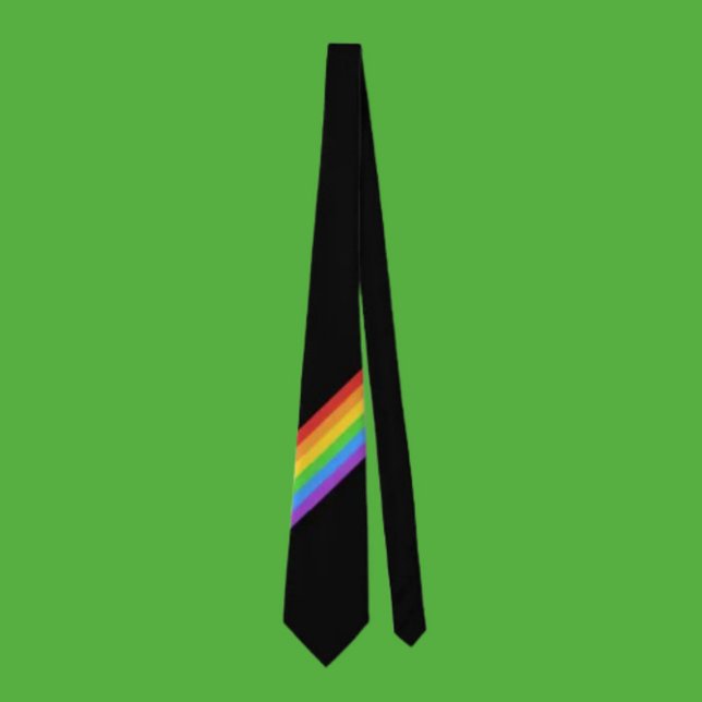 Gravata Diagonal Arco-íris Orgulho: Cores Ousadas, (Criador carregado)
