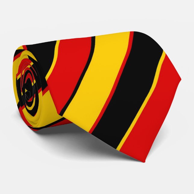 Gravata Diagonal de Alemanha do OPUS listrada (Rolled)