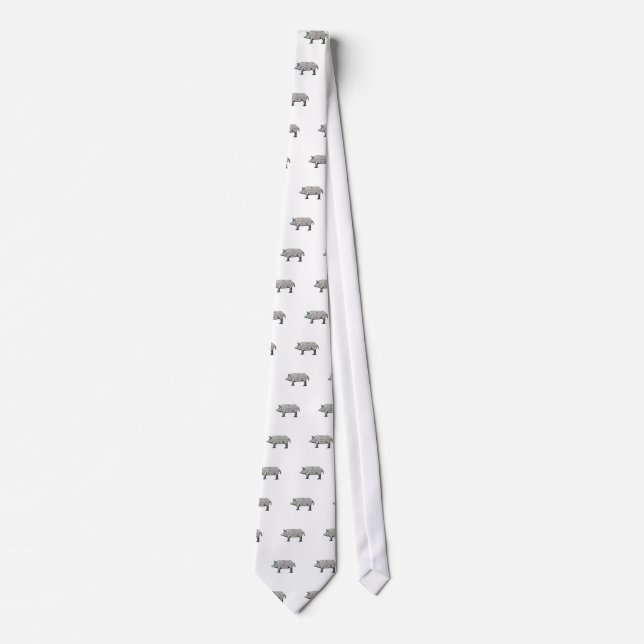 Gravata Diagrama de Suínos (Frente)