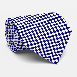 GRAVATA DIAMANTE AZUL E BRANCO DO MARINHO