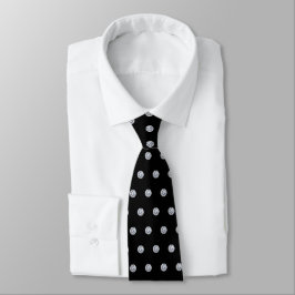 Gravata Diamantes Elegantes em Preto