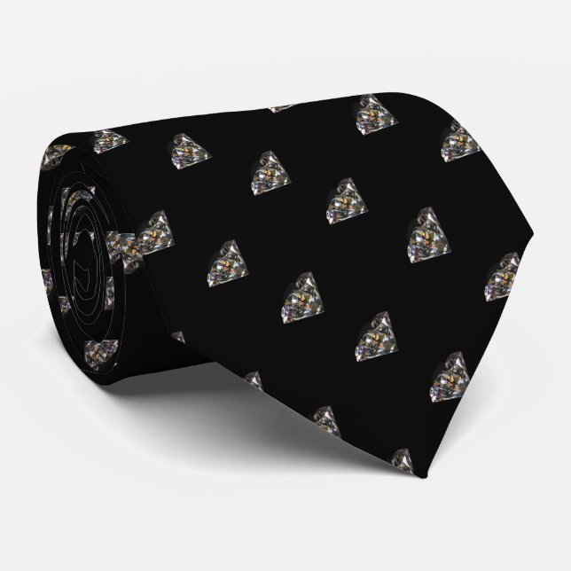Gravata Diamond Impressão Necktie (Rolled)