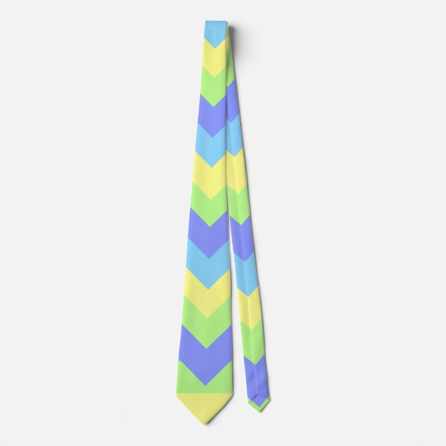 Gravata Diamonds in Pastel Striped Pattern (Frente)