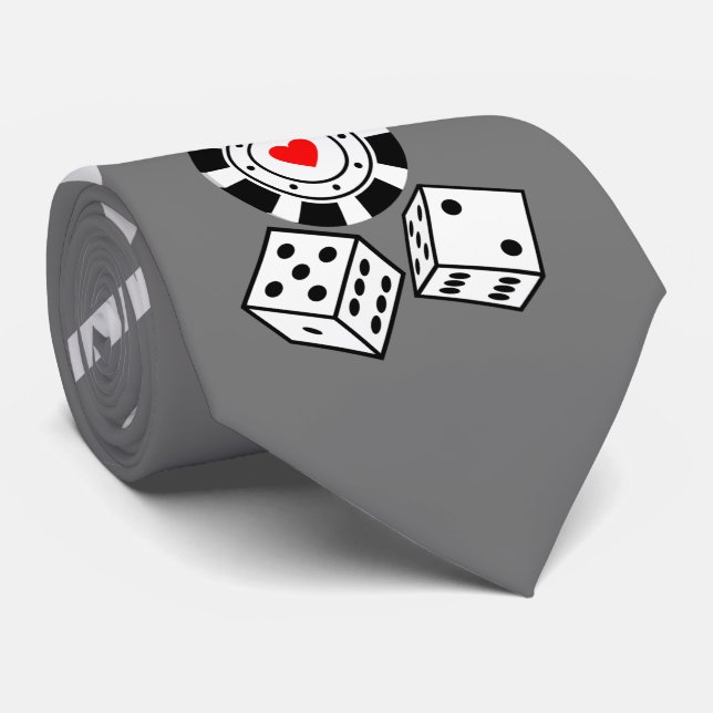 Gravata Dice Neck Tie (Rolled)