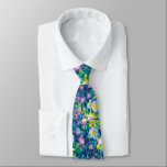Gravata Digital Floral Summer Blues Wardrobe Upgrade Cool<br><div class="desc">Digital floral,  summer blues.  Wardrobe upgrade with cool look. Weddings,  Graduation,  Job Interview. Formal parties.</div>