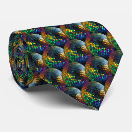 Gravata Disco Inferno Retro Tie Holográfico