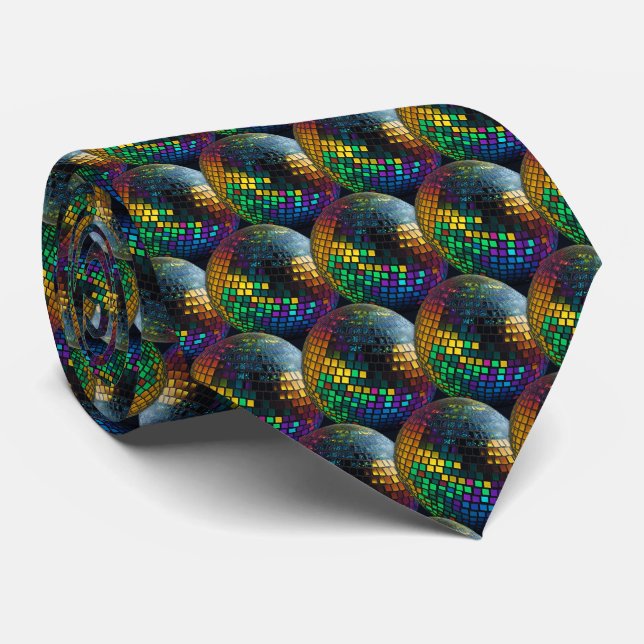 Gravata Disco Inferno Retro Tie Holográfico (Rolled)