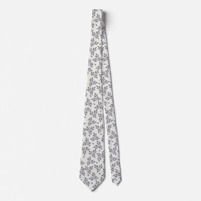 Gravata Ditsy Florals in Grey (Frente)