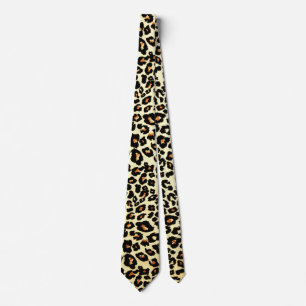 Gravata Divertida com Estampa de Leopardo