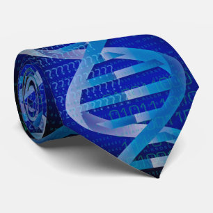 Gravata DNA ID Medical Science Blue