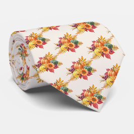 Gravata do pescoço de abóbora de ação de graças