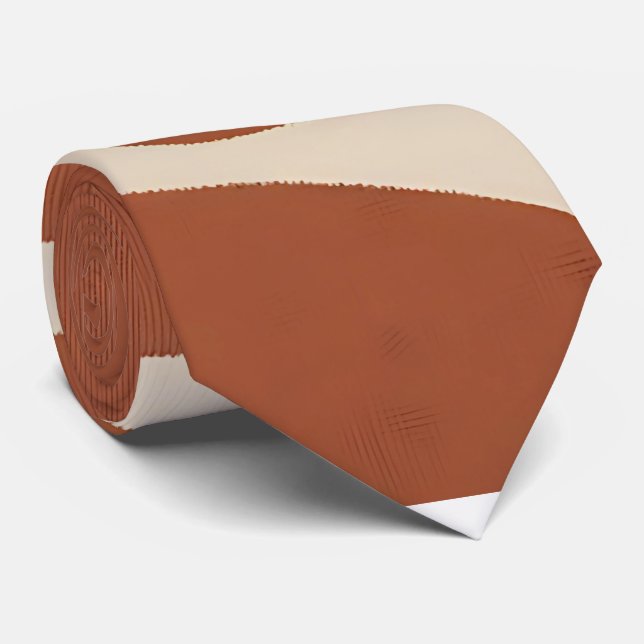 Gravata do pescoço de tonalidade quente na Terra (Rolled)