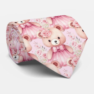 Gravata do Ursinho Teddy Rosa