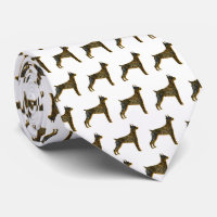 Doberman Pinscher Cachorro Silhoueen White