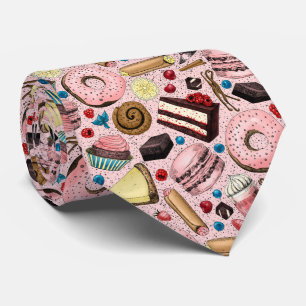 Gravata Doces a rosa