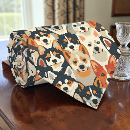 Gravata Dog Lover Canine Retro Custom Tie