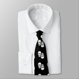 Gravata Dois Skulls De Arranjo