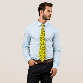Gravata Dólar Amarelo Funky Euro Money Tie