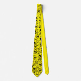 Gravata Dólar Amarelo Funky Euro Money Tie