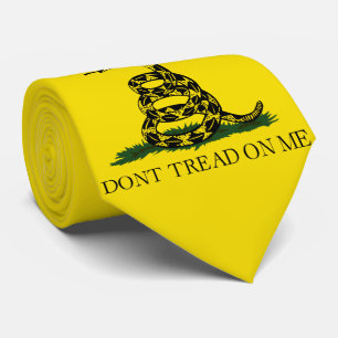 Gravata Don't Tread on Me (USA Gadsen Flag)