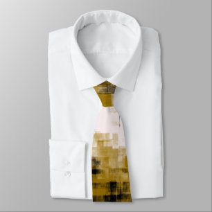 Gravata Dourado preto e branco