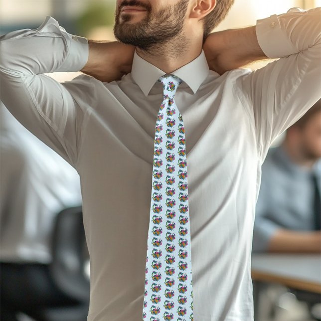 Gravata Dragão de Água Chinês Peixe Koi (Criador carregado)