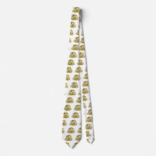 Gravata DRAGÃO HYPER/nós celtas Dourados, brancos